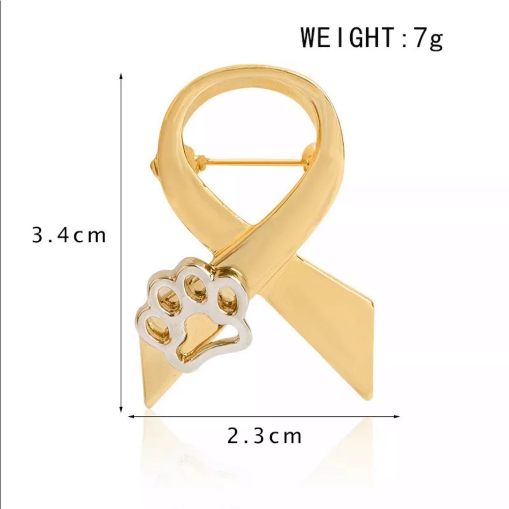 ✨🐾Animal Cruelty Awareness Ribbon Pin🐾✨ - Picture 4 of 4